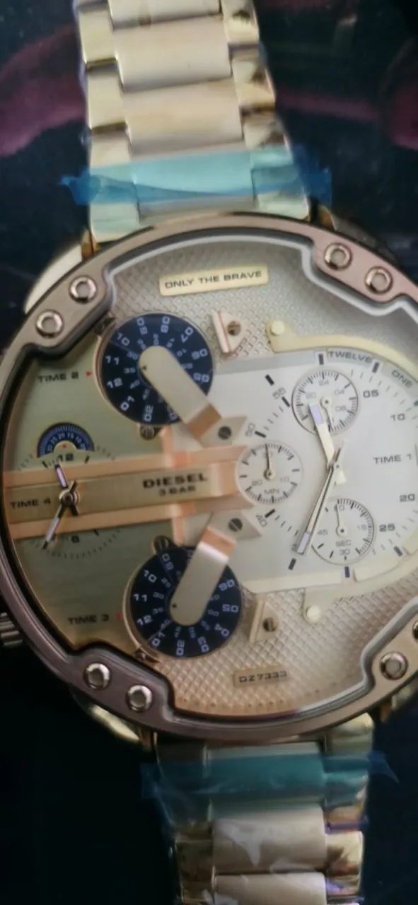 Relógio Diesel Dz7333 Mr.daddy Gold Black 57mm - Foto 3