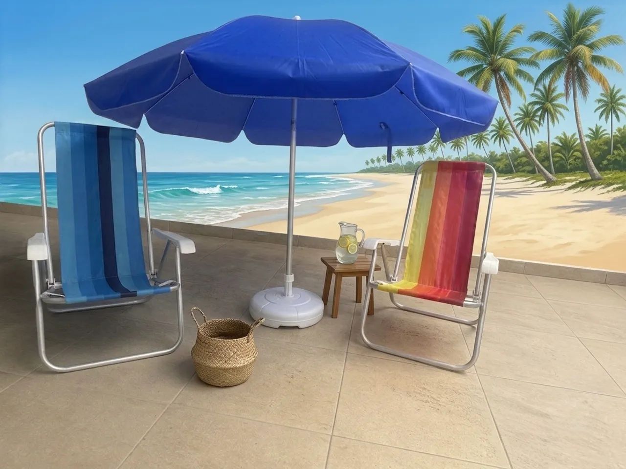 GUARDA SOL PRAIA 100x08. NOVO, NUNCA USADO. 