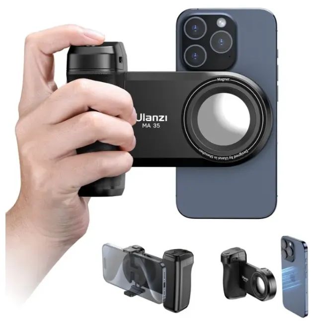 Suporte De Celular Ulanzi Ma35 Com Grip Bluetooth Magnético - Foto 2