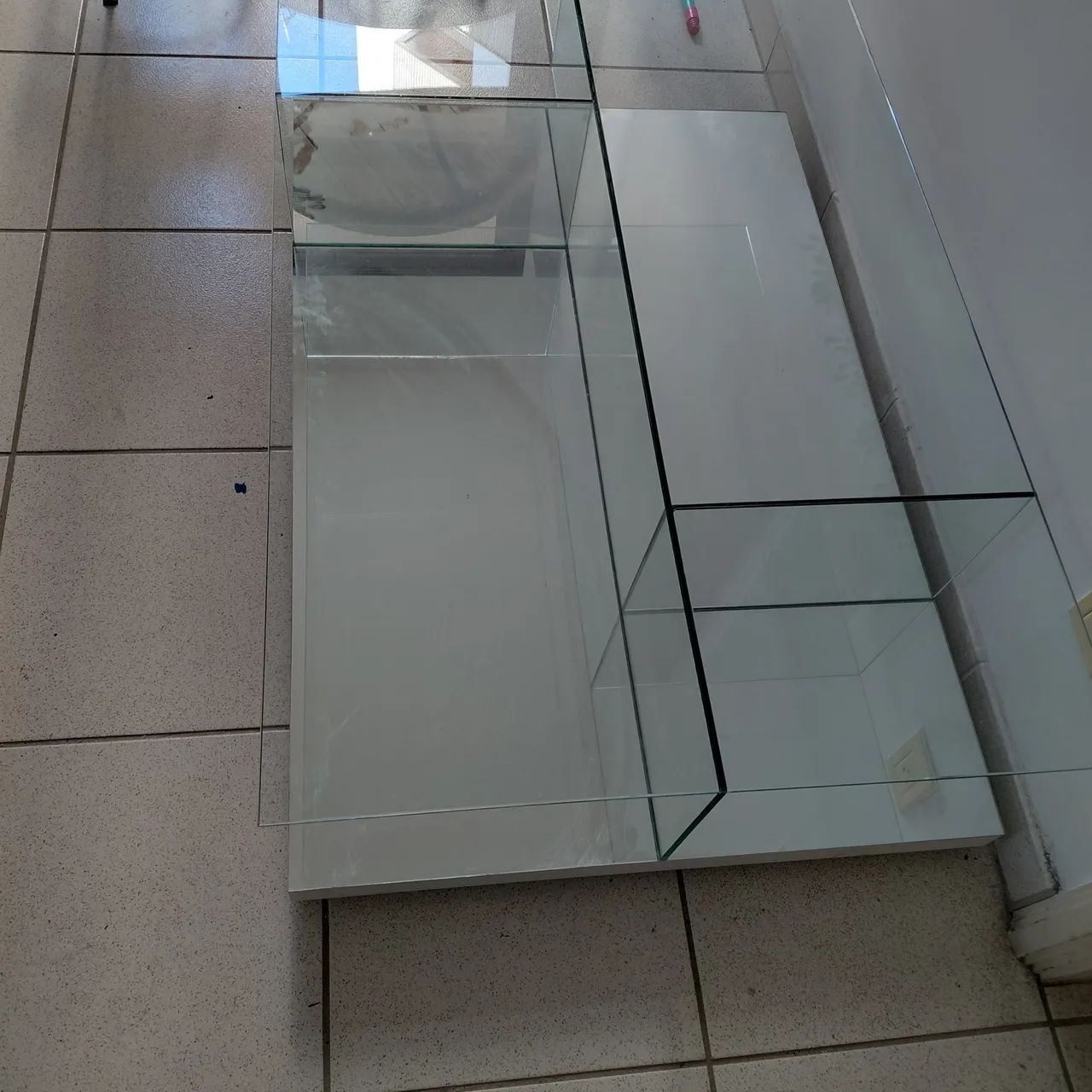 Centro  de vidro  espelhado  - Foto 2
