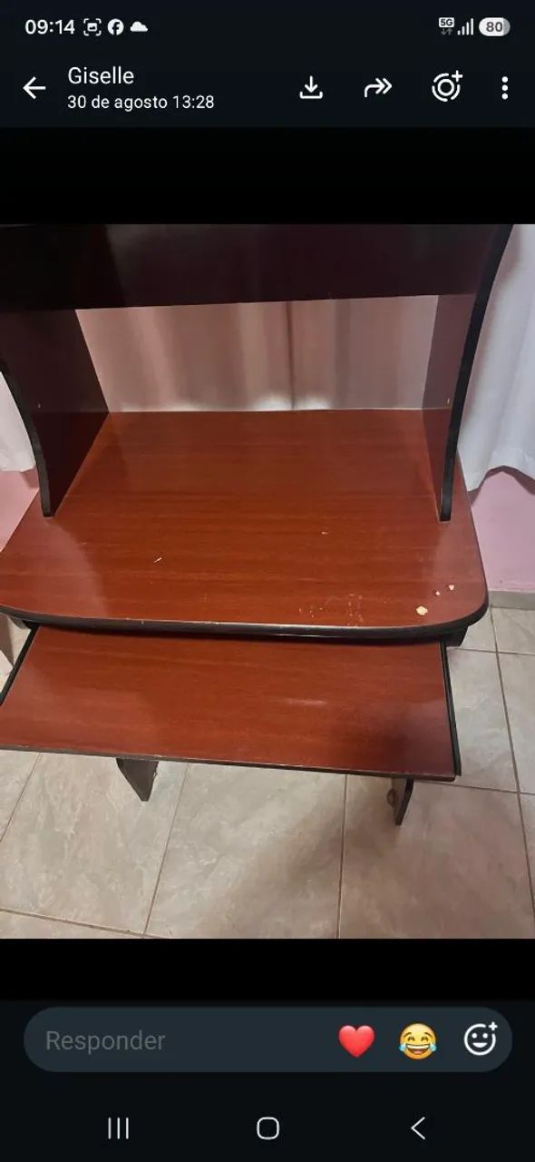 Mesa/estante e cadeira - Foto 2