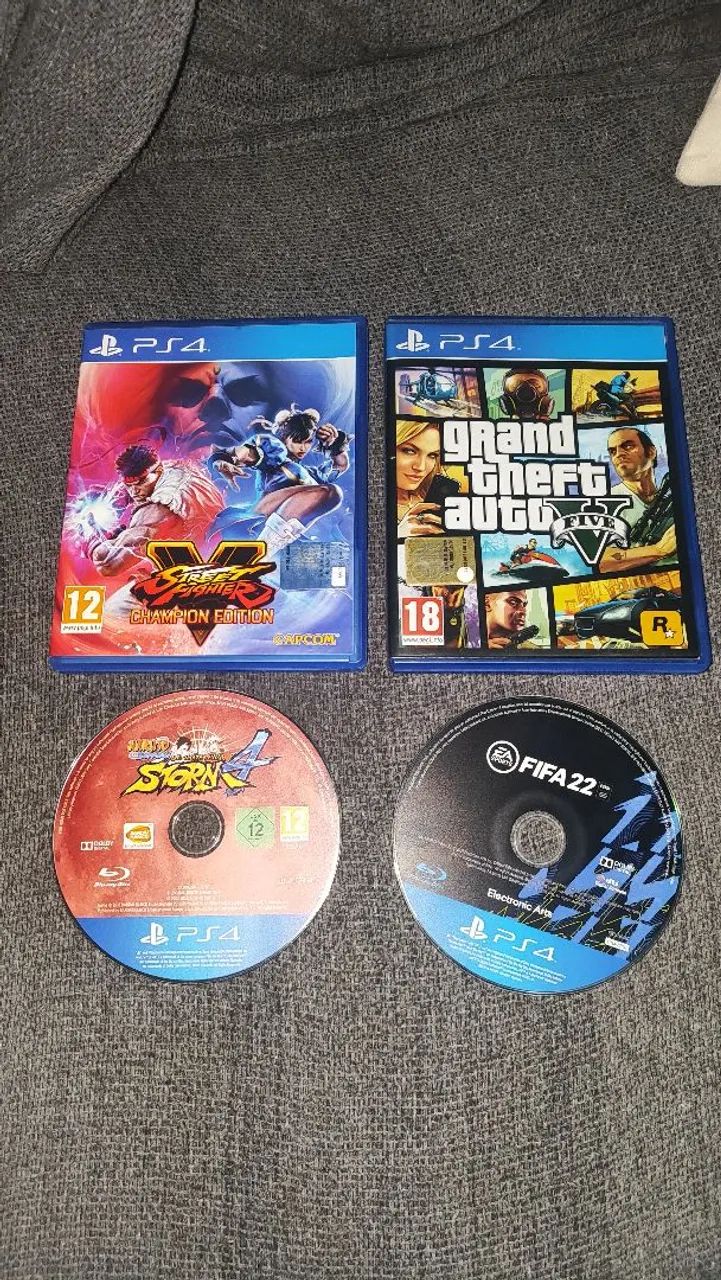PS4 500GB, 4 JOGOS ORIGINAIS - Consoles de Vídeo Game - Japiim