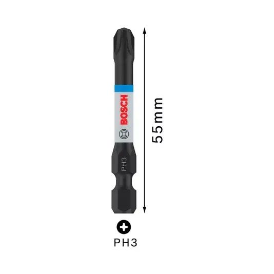 Bosch 2 Bits Phillips Ph3 55Mm Pro Impact - Foto 3