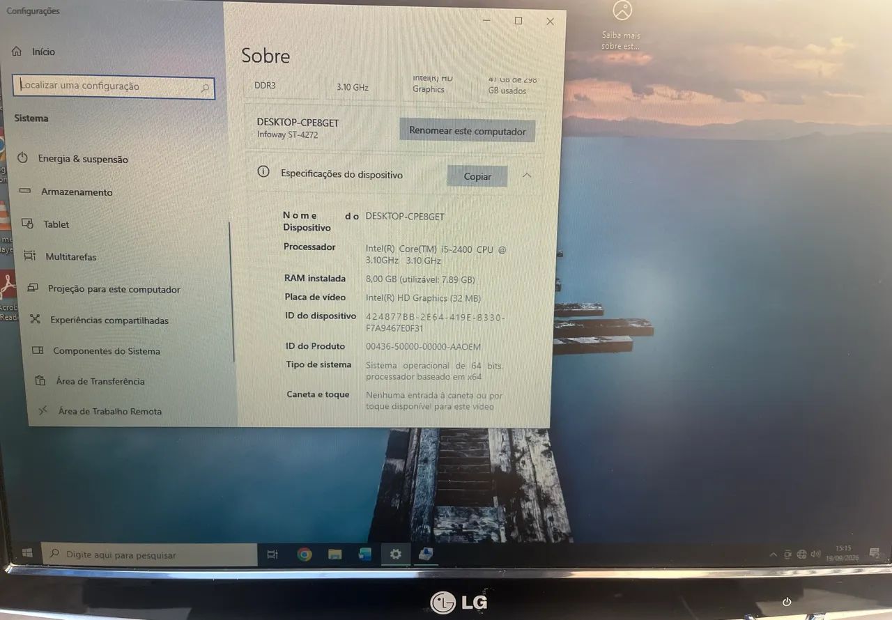 Computador Completo tudo funcionando Revisado! Intel I5 8GB de RAM! Wi-Fi - Foto 3