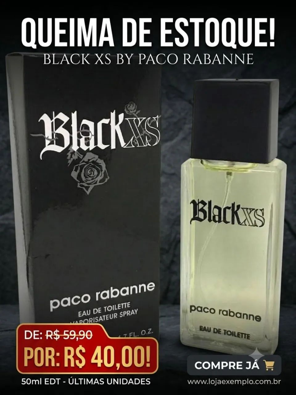 Perfume 50 ml Black XS 