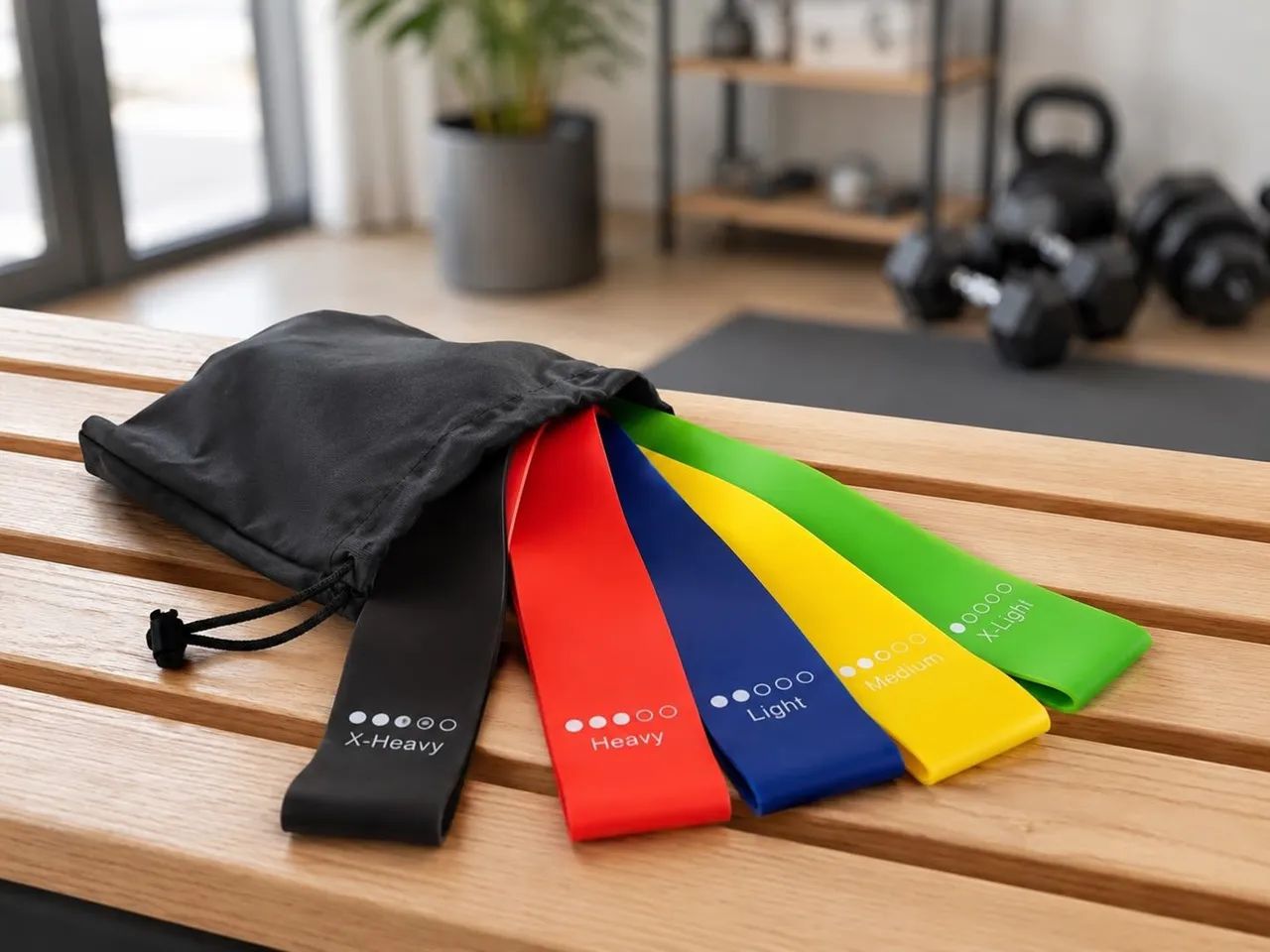 Kit 5 Faixas Elásticas para Exercícios - Foto 2