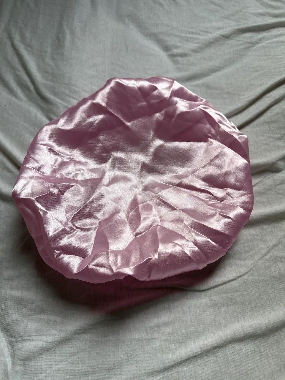 Toca antifrizz rosa de cetim 