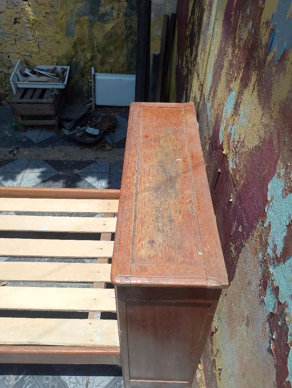 Cama de solteiro madeira c/bau - Foto 3