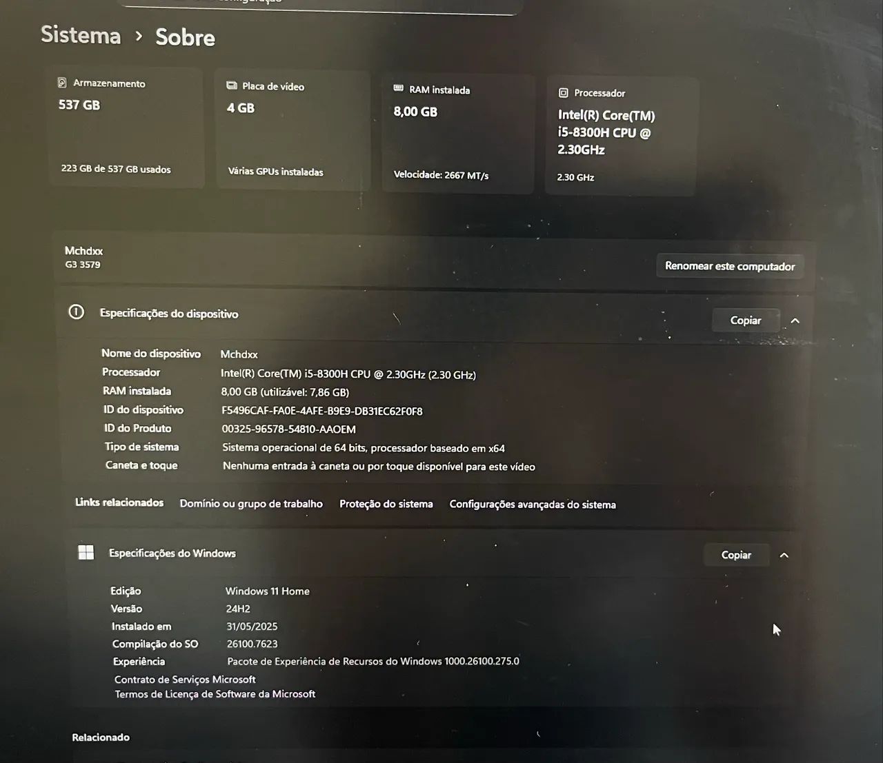 Vende-se notebook Dell G3 3579  - Foto 4