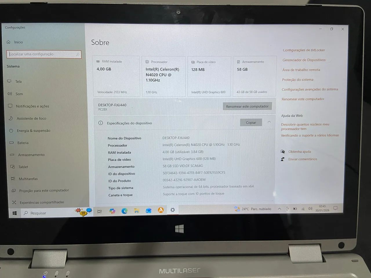 Notebook Multilaser  - Foto 2
