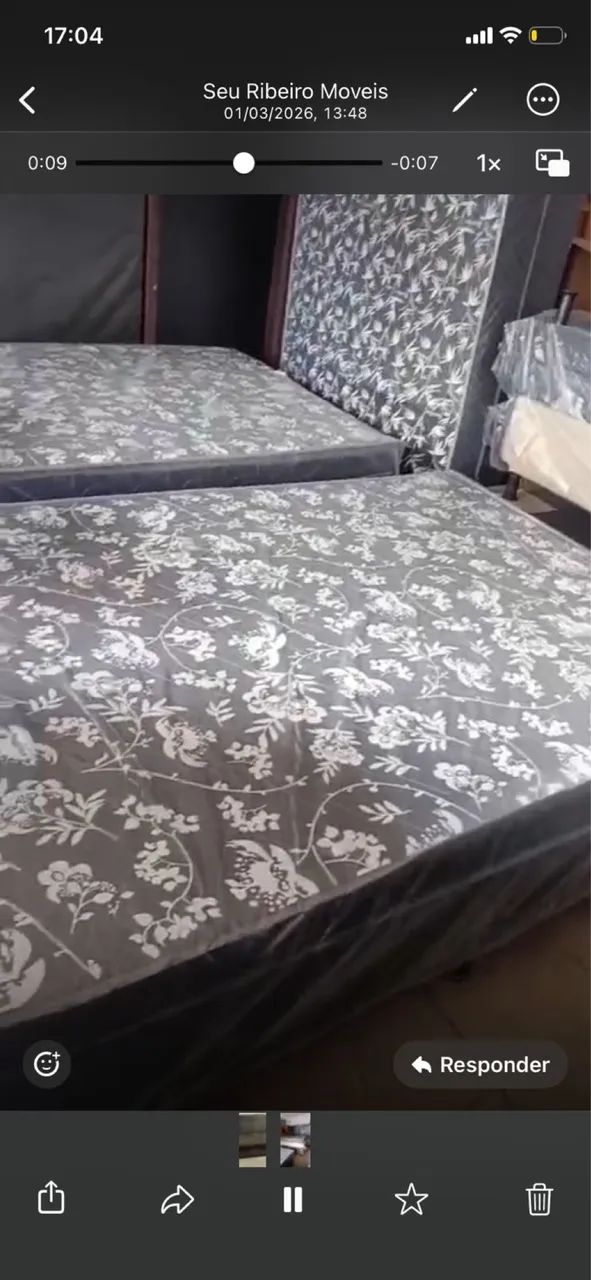 Cama box de casal nova 