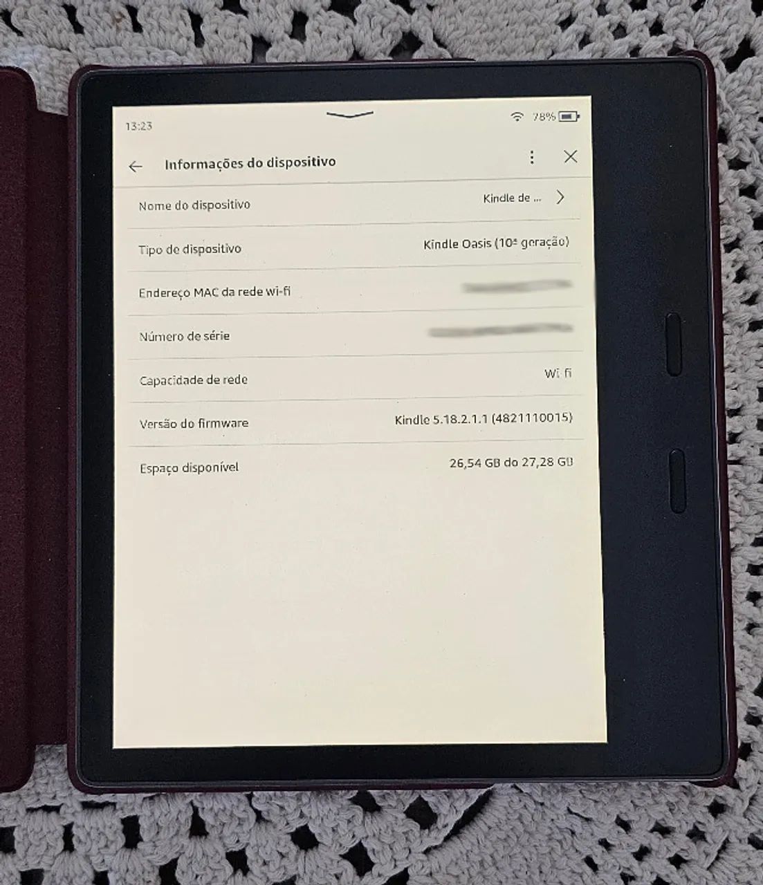 Kindle Oasis com capa de couro - Foto 2