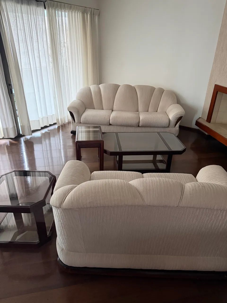 Sofa vintage 3 lugares + 2 lugares 
