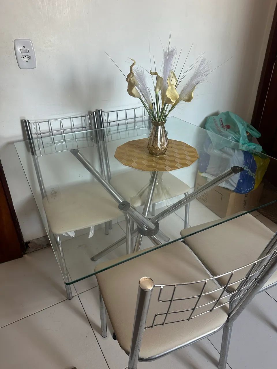 Mesa de vidro 4 Lugares  - Foto 5