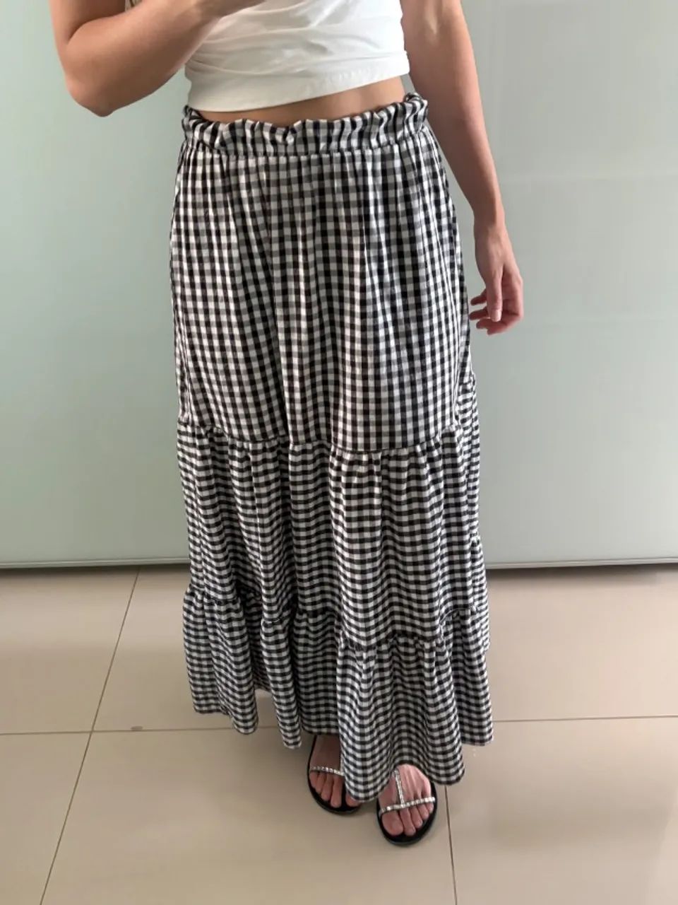 Saia longa xadrez