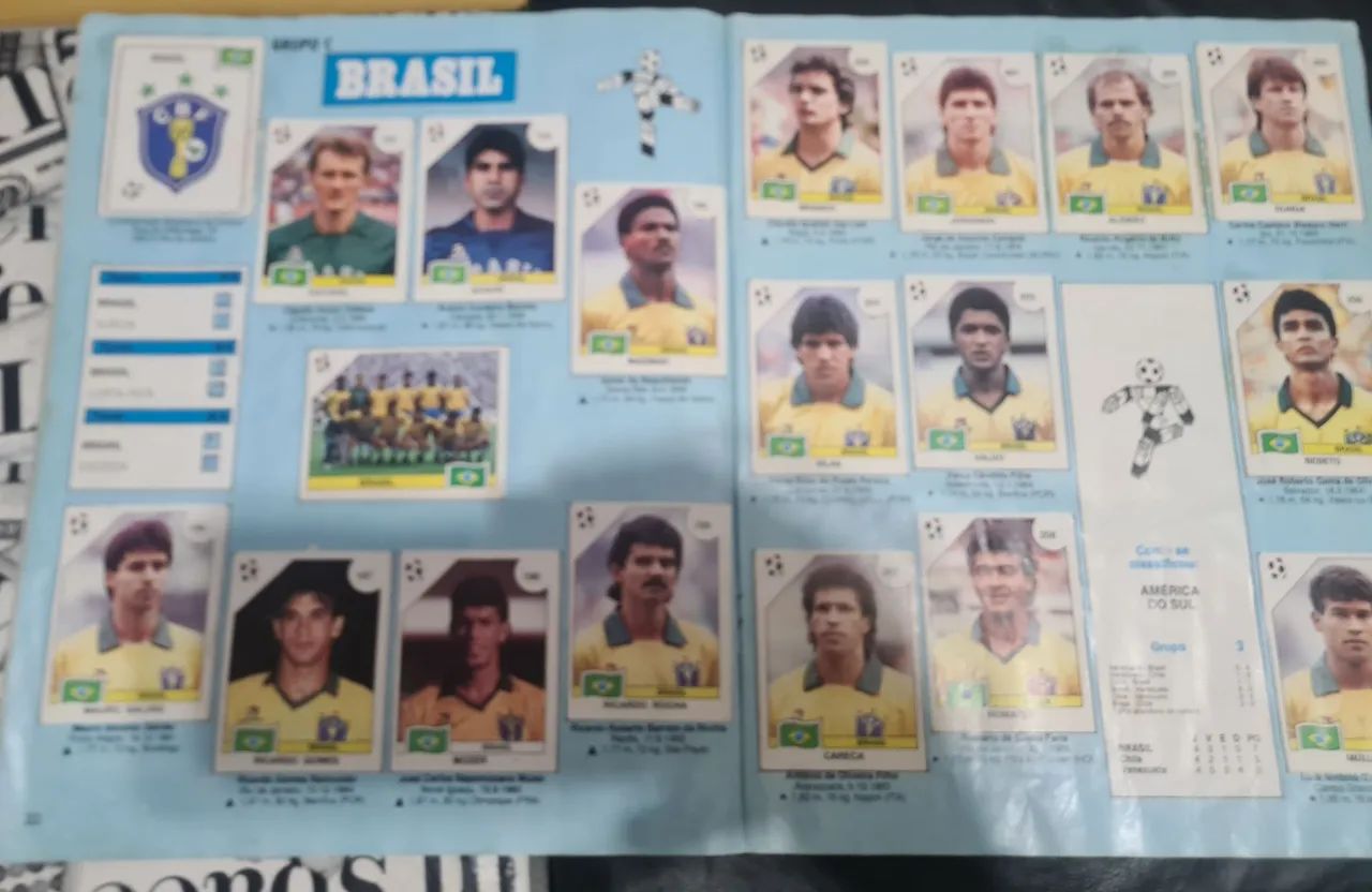 ÁLBUM TOTALMENTE COMPLETO DA COPA DO MUNDO DE 1.990 NA ITÁLIA - Foto 3