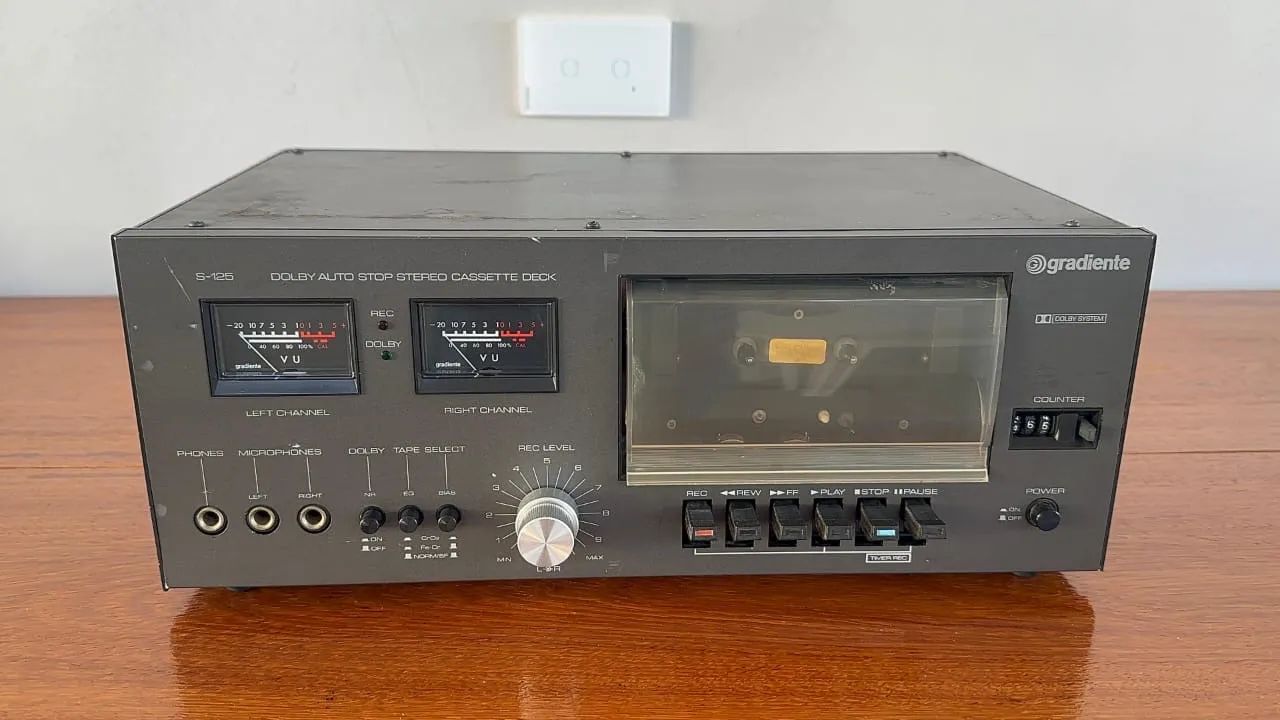 TAPE DECK S125 GRADIENTE REVISADO BOM ESTADO  - Foto 3