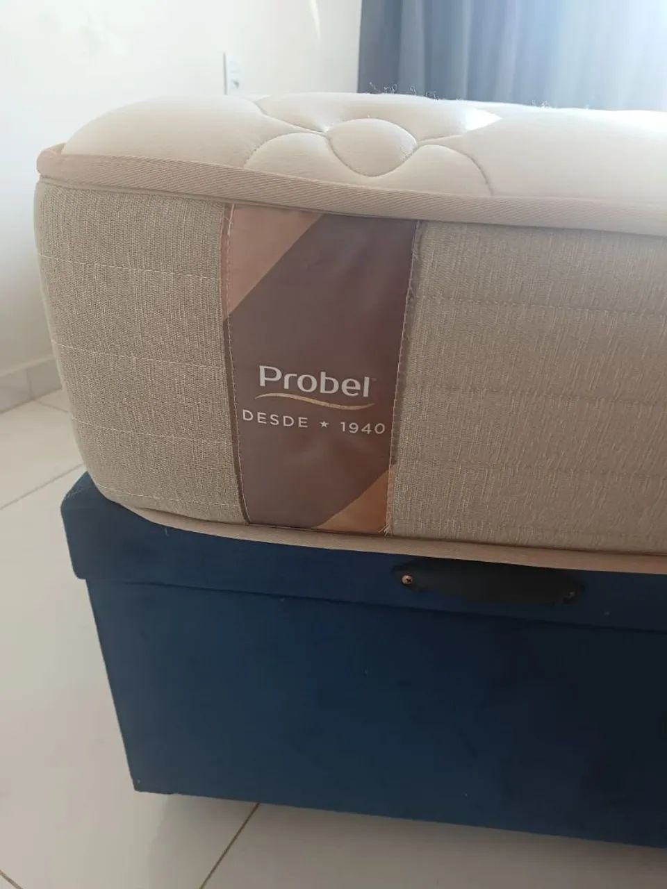 Cama casal box com baú + colchão Probel - Foto 5
