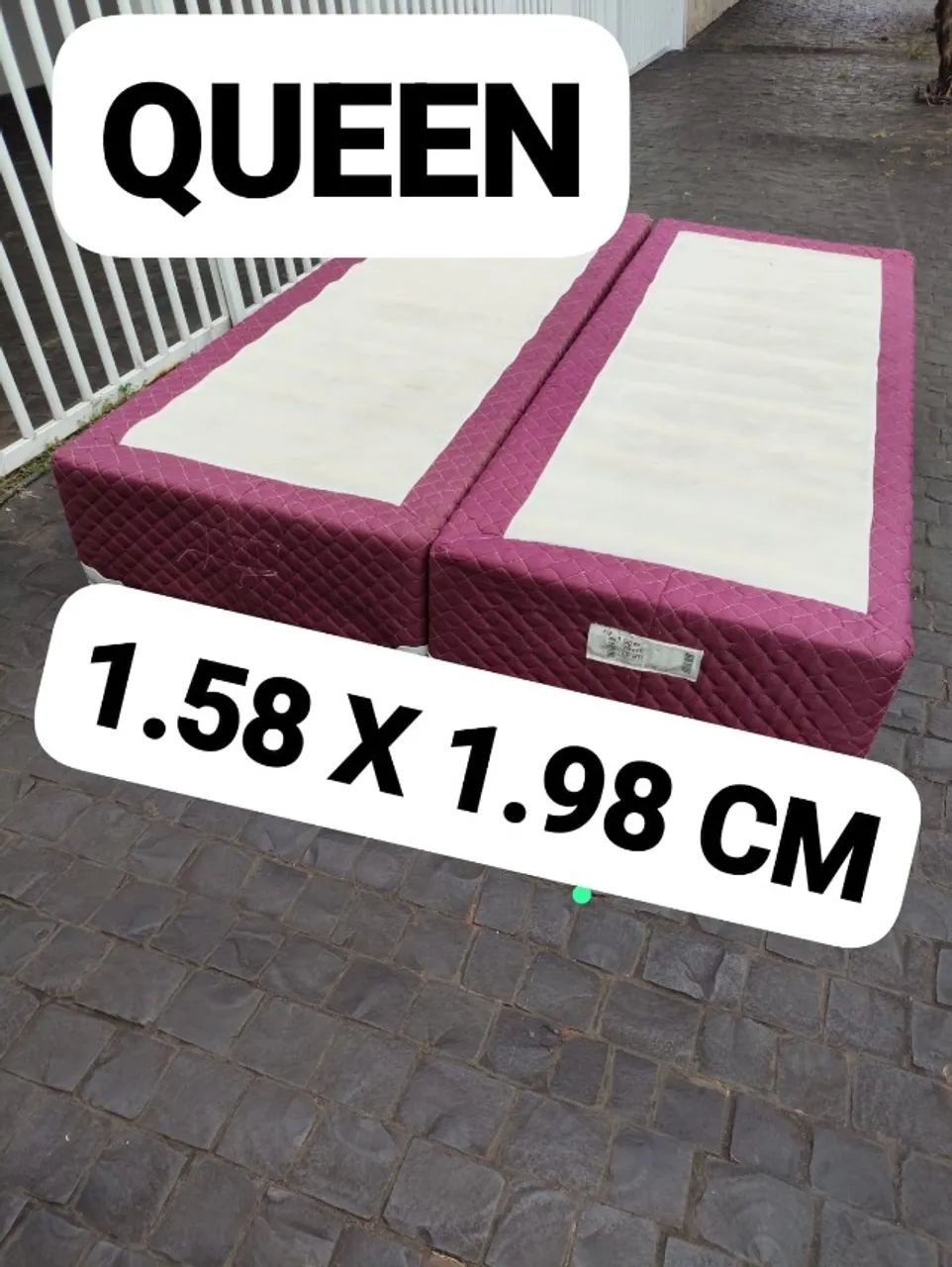 BASE QUEEN SIZE, SEMI-NOVA