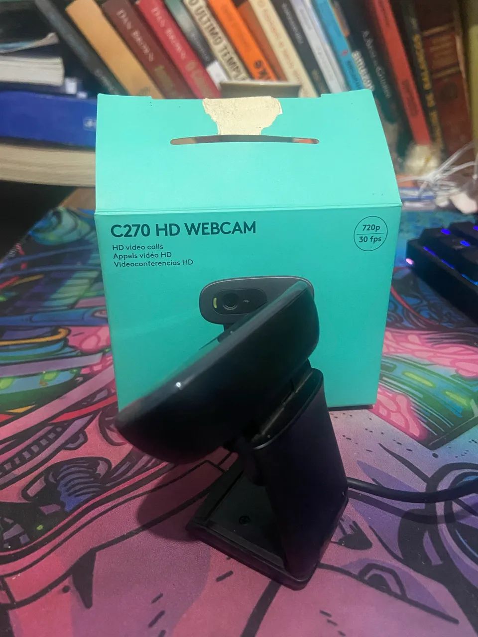 Webcam Logitech C270 HD (720p) com Microfone Integrado - Foto 4