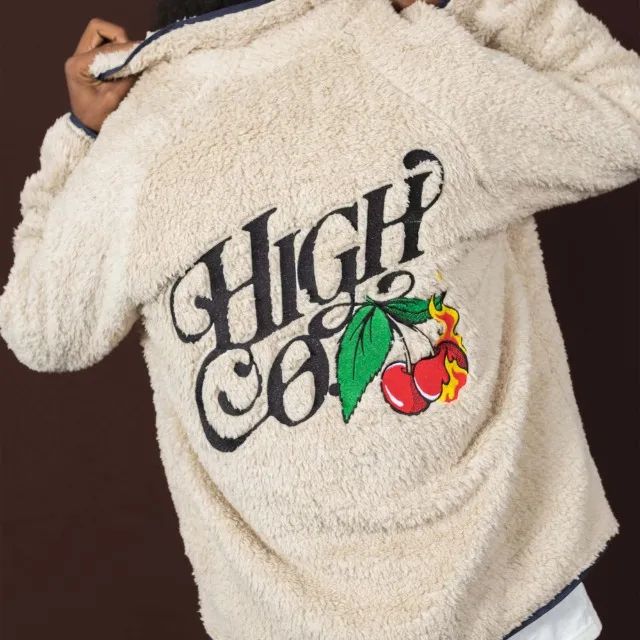 Jaqueta High Cherry Fleece Bege