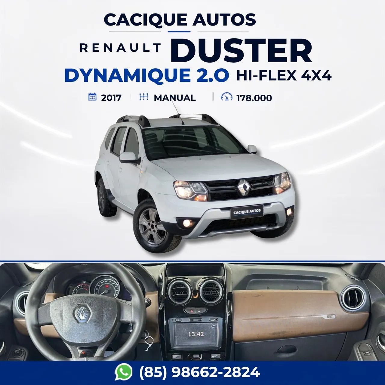 Renault Duster Dynamique 4X4 2.0 Hi-flex 16V MEC 2017
