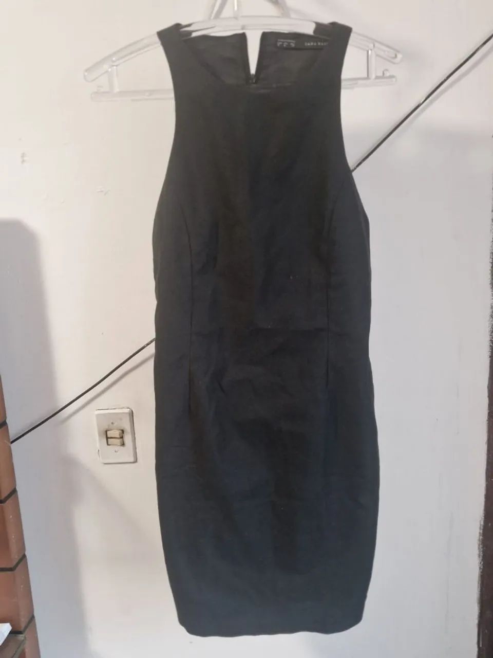 vestido zara basic preto m - Foto 4
