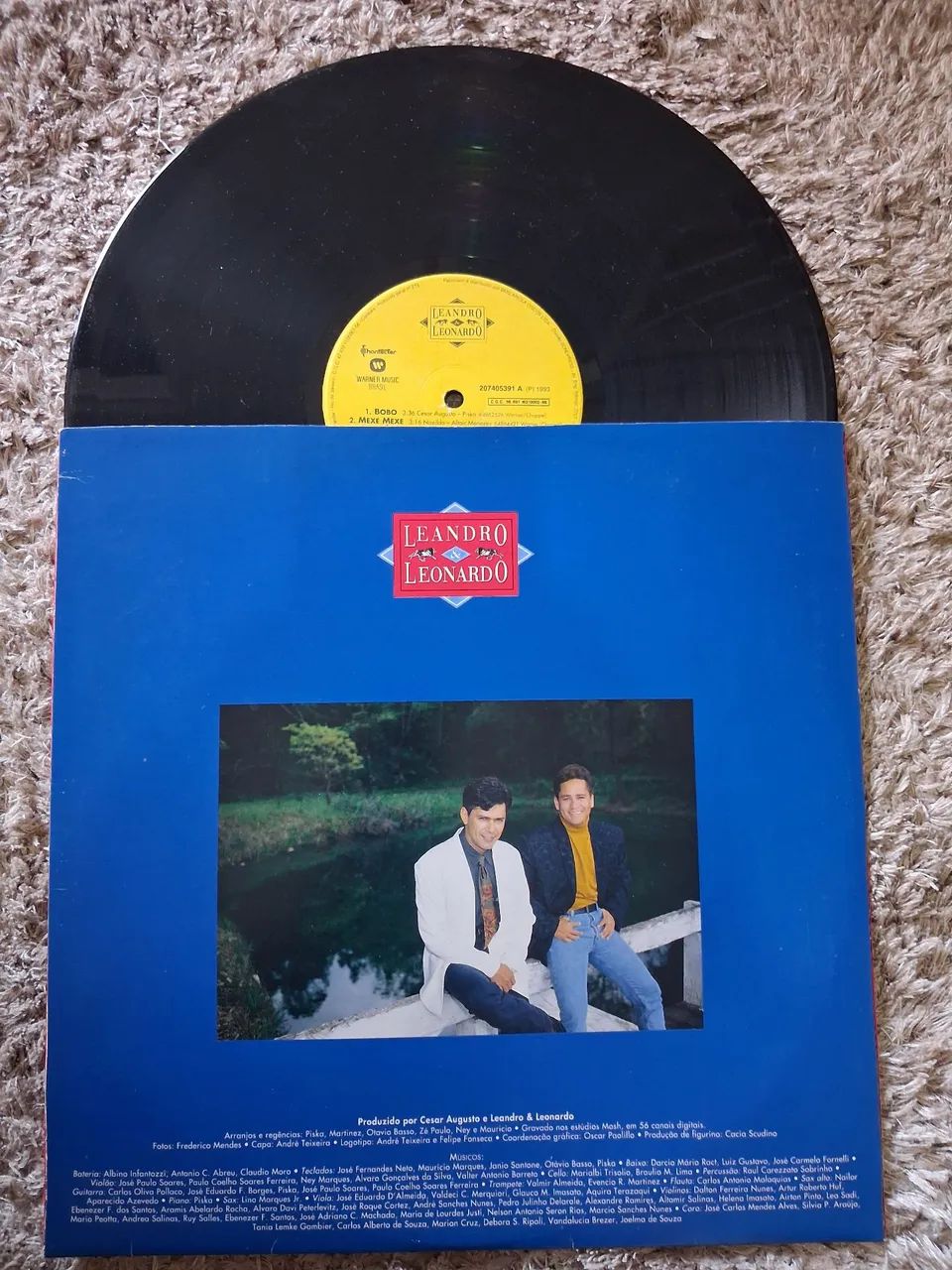 Disco LP - Leandro e Leonardo (1993) - Foto 3