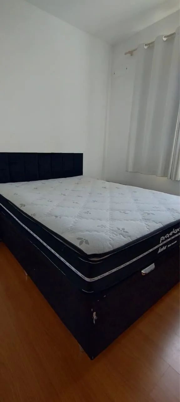 Cama box de casal com baú (incluso cabeceira)