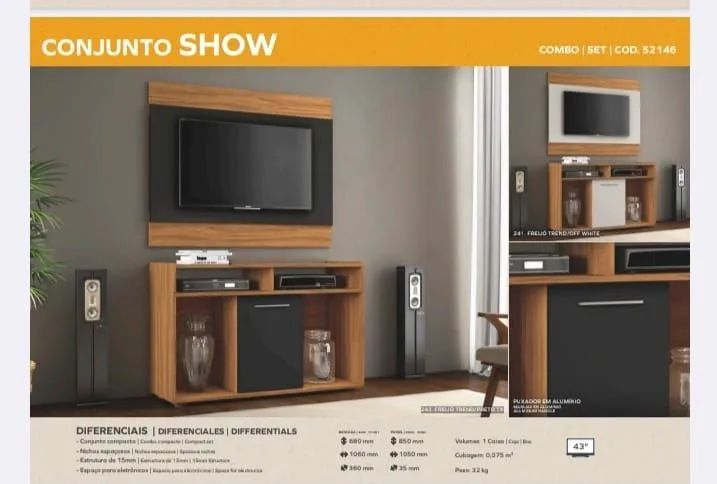 Rack + painel novo na caixa 