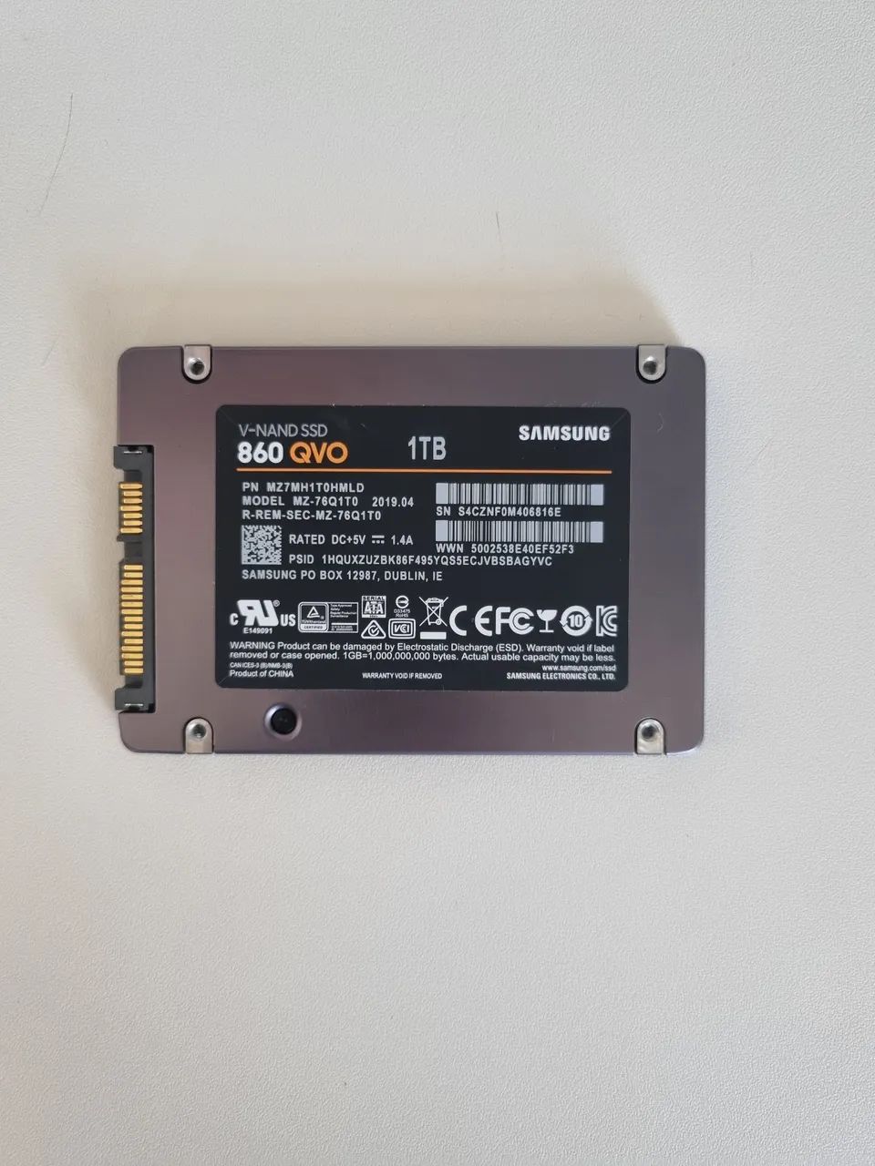 HD SSD 1TB - Samsung 860 QVO - Armazenamento - Bosque das Juritis
