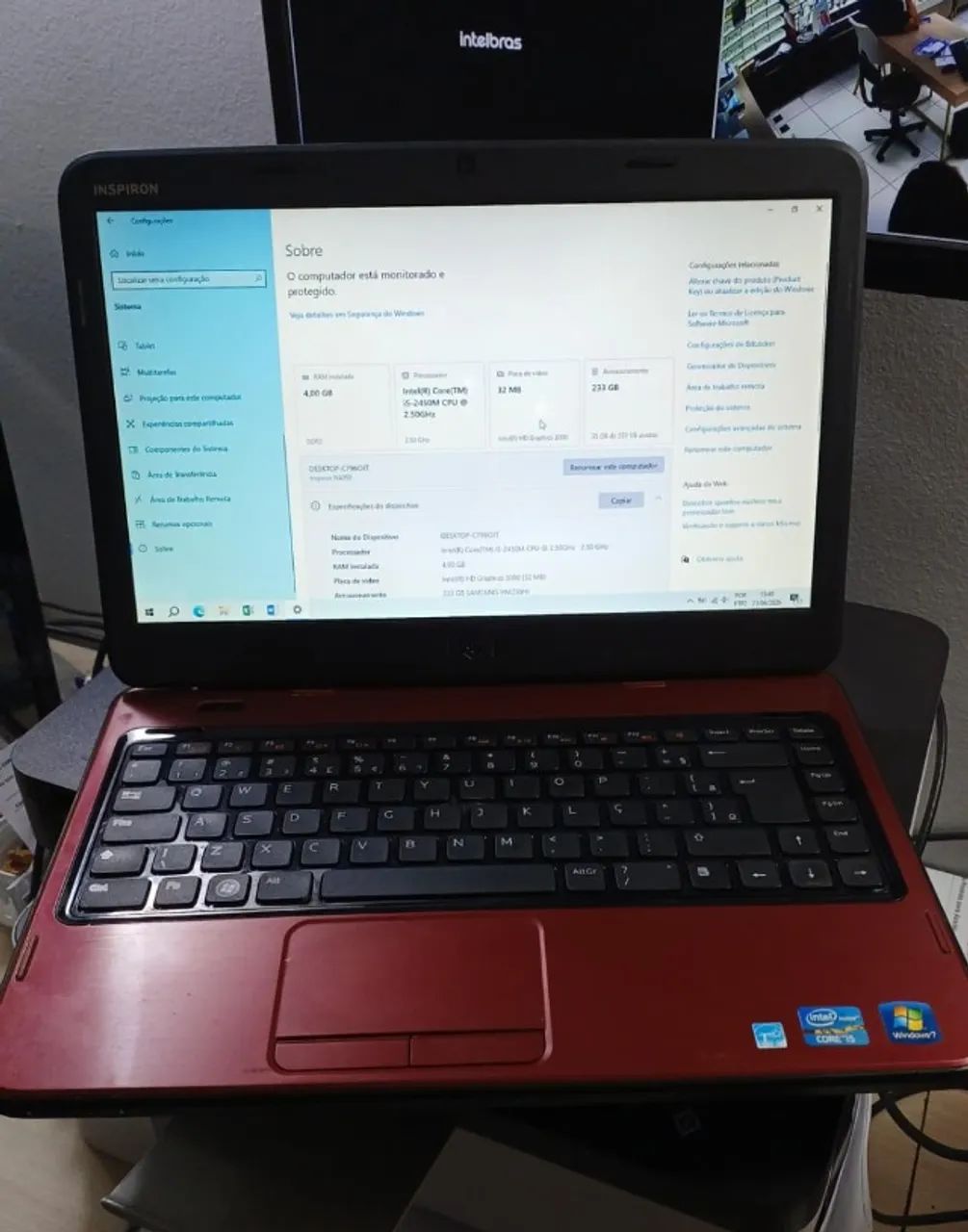 Notebook DELL INSPIRON N4050 USADO EM BOM ESTADO