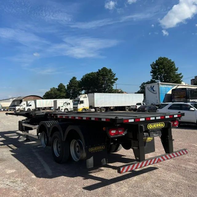Carreta Semi-reboque Porta-container Guerra Ano 2026 3 Eixos - Foto 4