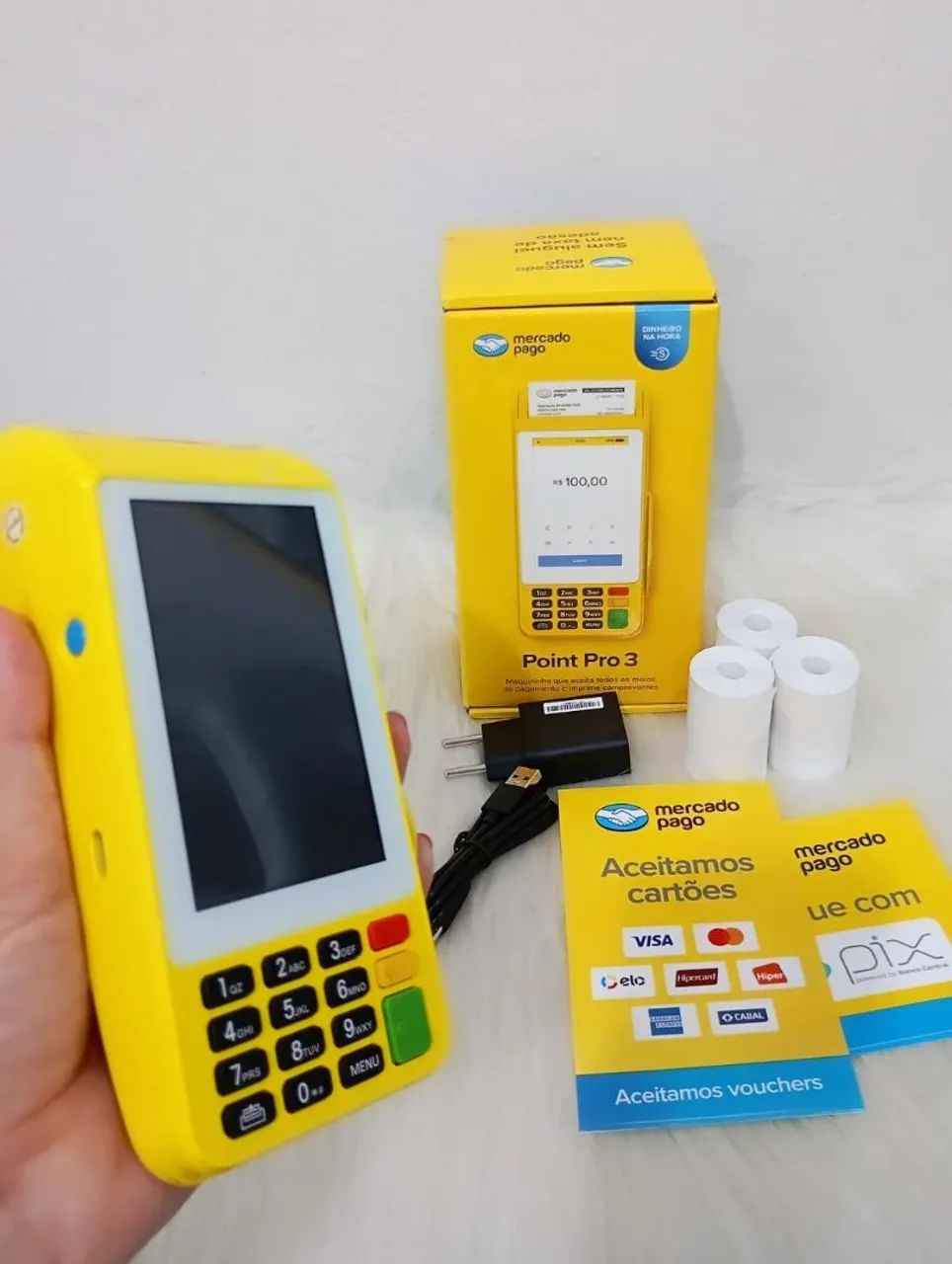 Máquina Point Pro 3 ( Mercado Pago ) - Entrega Grátis  - Foto 2