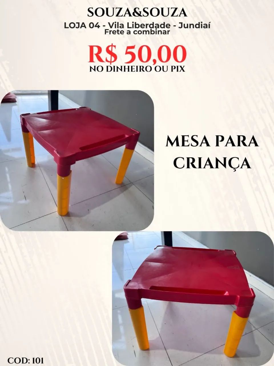 Mesinha de criança 