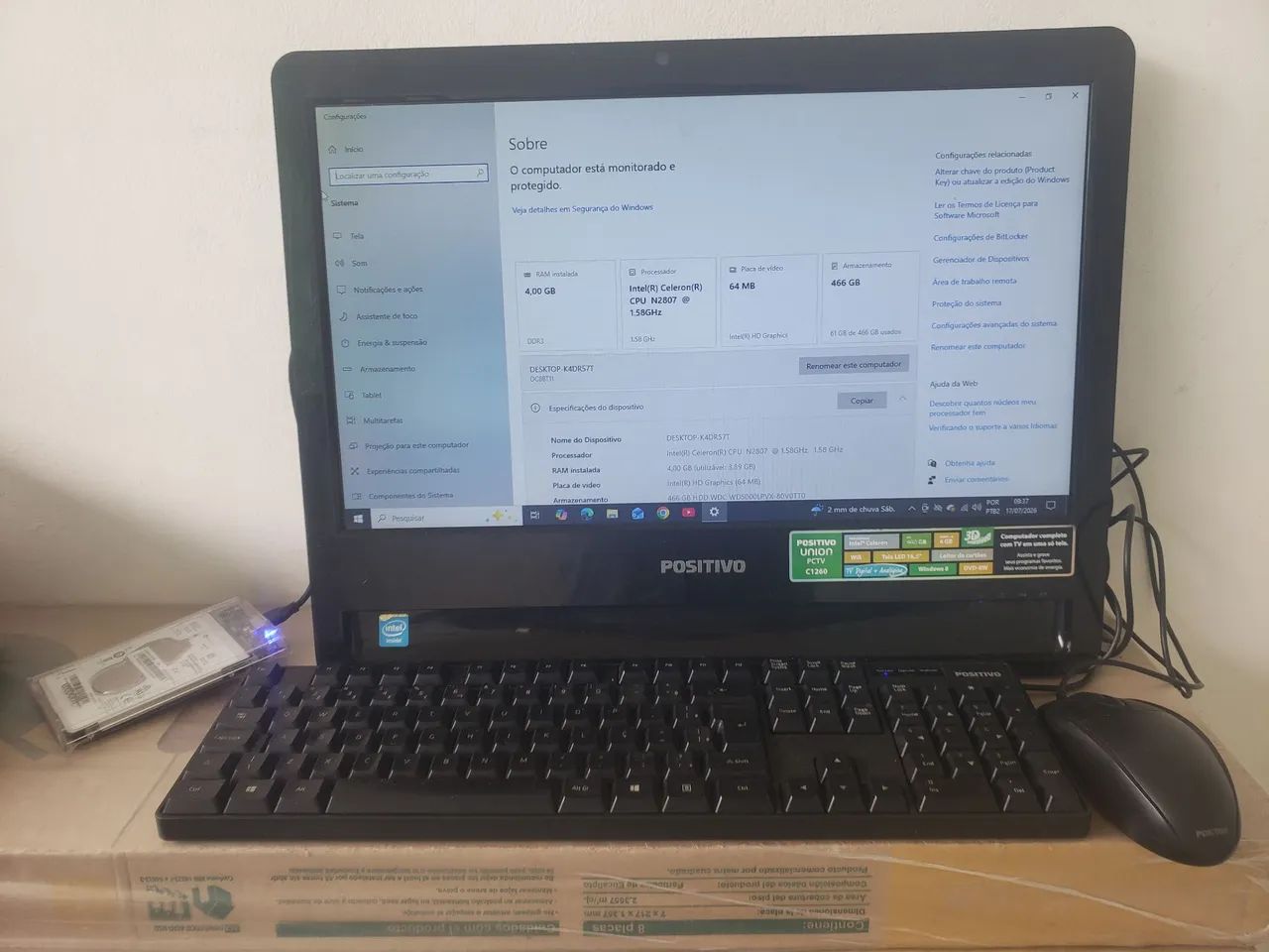 VENDO PC ALL IN ON POSITIVO  - Foto 3