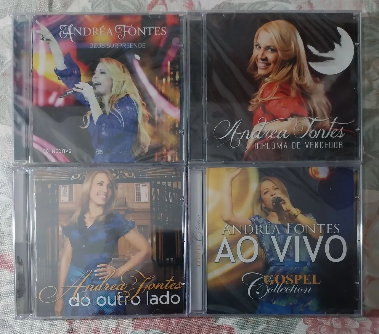 KIT COM 4 CDS EVANGÉLICOS - ANDRÉA FONTES