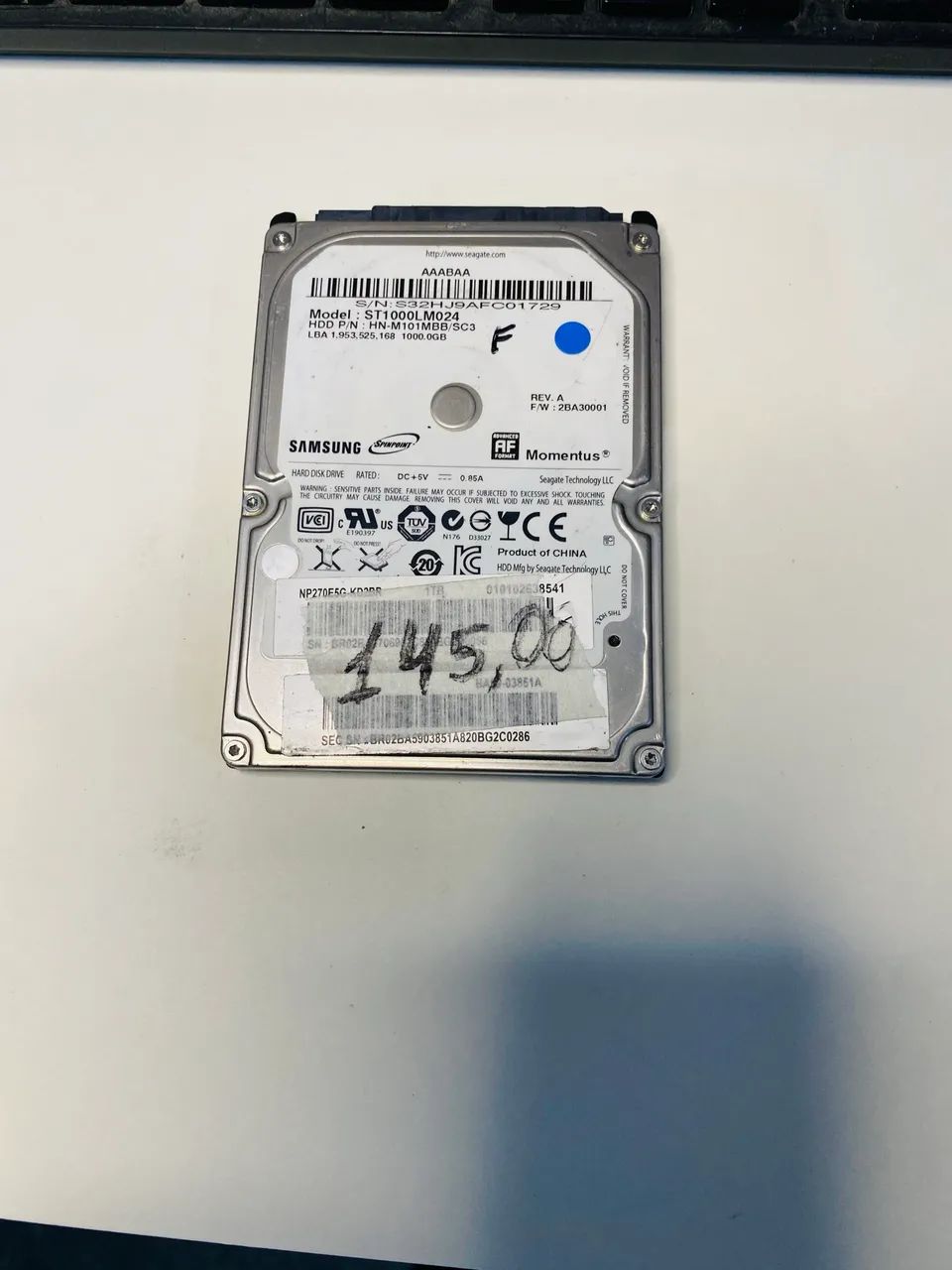 Hd 2,5 para notebook 1TB 