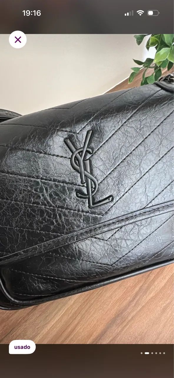 Bolsa YSL Niki média preta - Foto 2