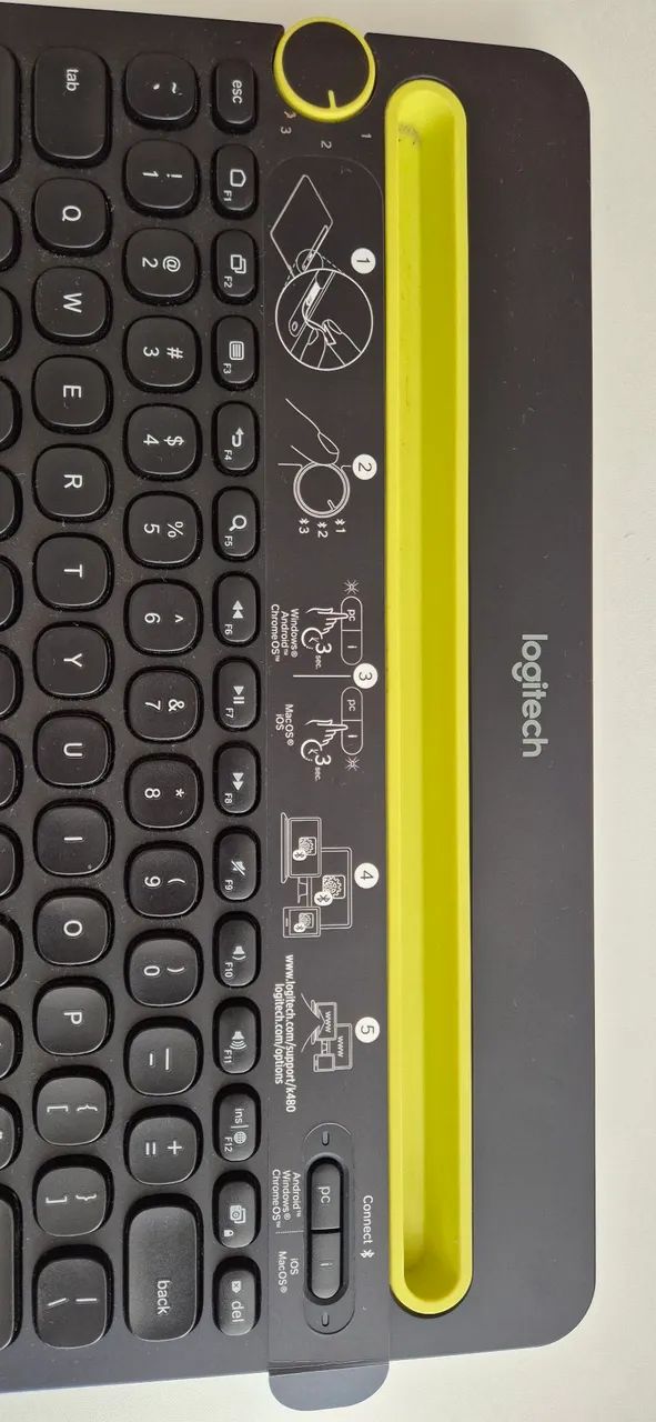 Teclado Bluetooth Logitech K480 - Conecta em 3 dispositivos ao mesmo tempo.  - Foto 4