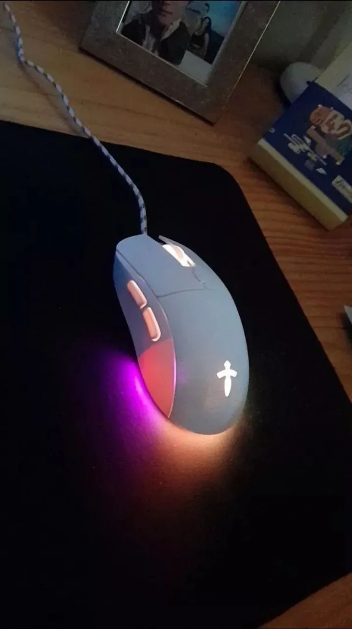 Mouse Gamer 7200 dpi Com Fio Led Rgb - Foto 3