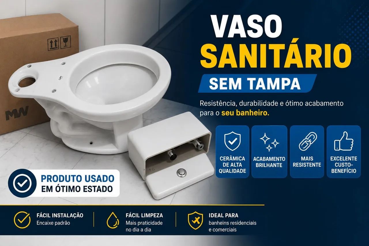 Vaso sanitário com caixa acoplado