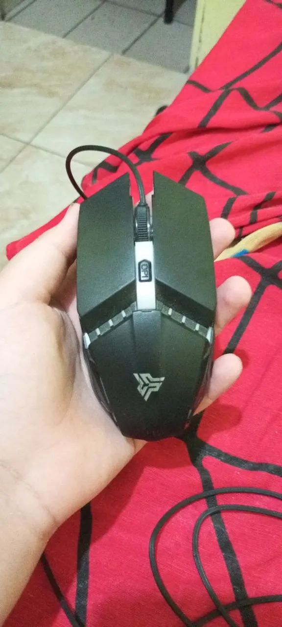Mouse gamer RGB dpi ajustável
