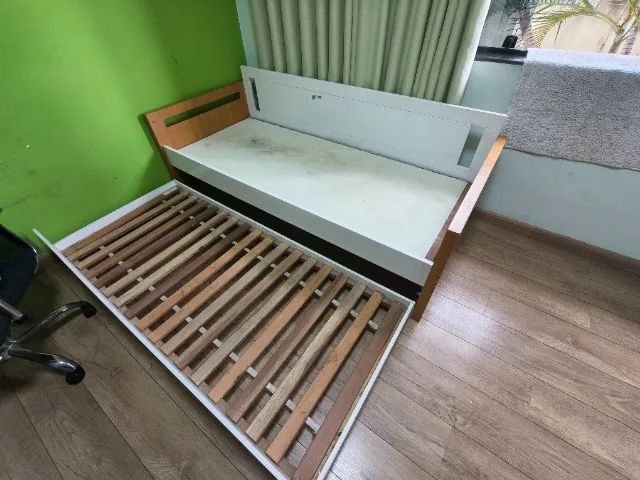 Bicama Infantil / Cama Babá (Com 2 Colchões) - Bem Conservada - Foto 5