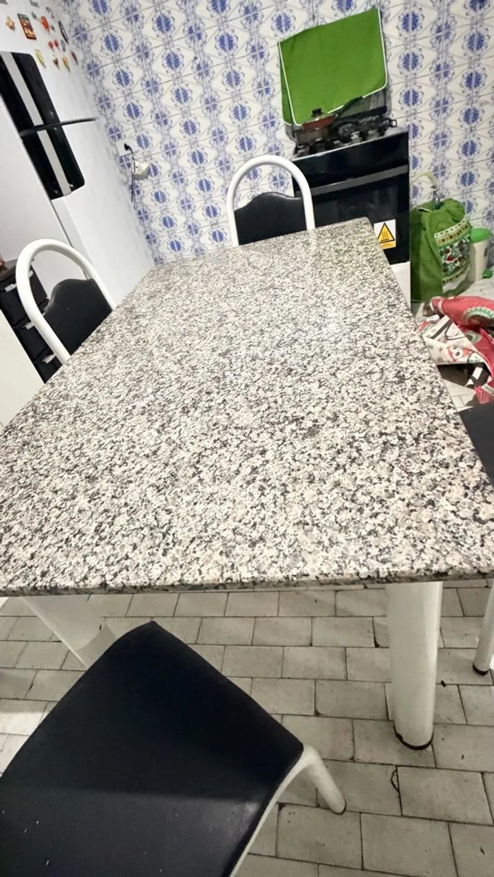 Mesa granito  6 cadeiras  - Foto 4
