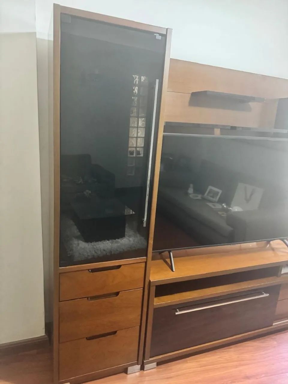 Conjunto modulo, rack e painel com nicho - Foto 3