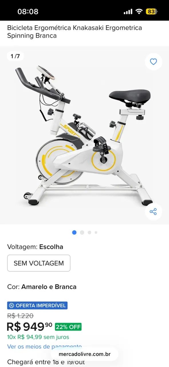 Bicicleta spinning e Ergométrica  - Foto 5
