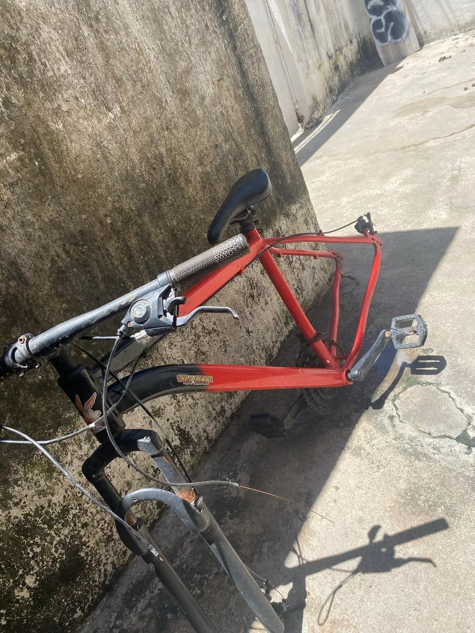 Quadro de Bicicleta Aro 29 Vermelho - Completo com Garfo e Componentes - Foto 3