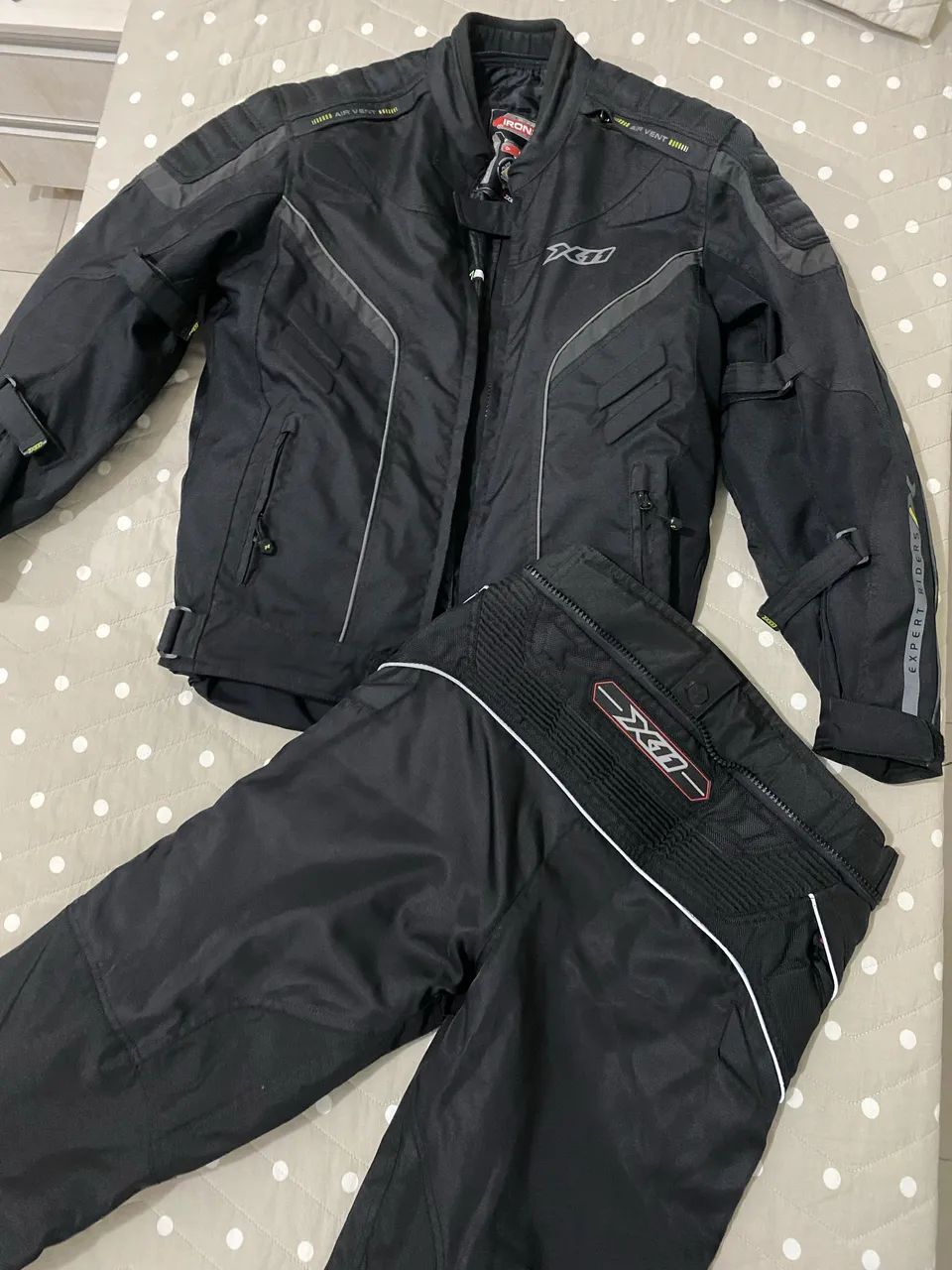 Conjunto Motoqueiro X11 jaqueta e calça p - Foto 2