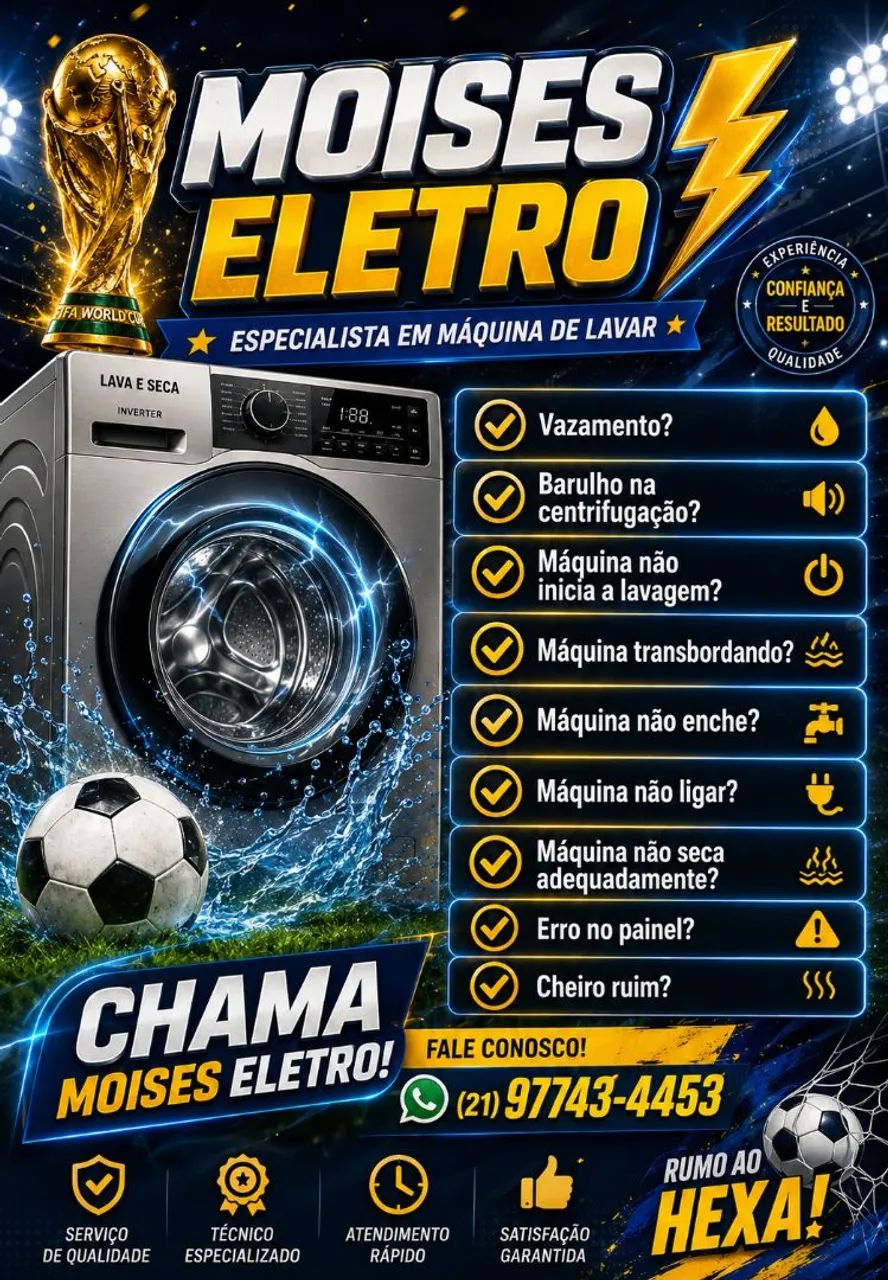 Conserto - Lava e seca e máquina de lavar 